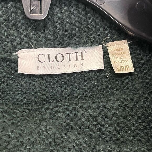 Cloth By Design | Sweater Dress Women’s Size S Oversized Green Knit Long Sleeve - Picture 5 of 8